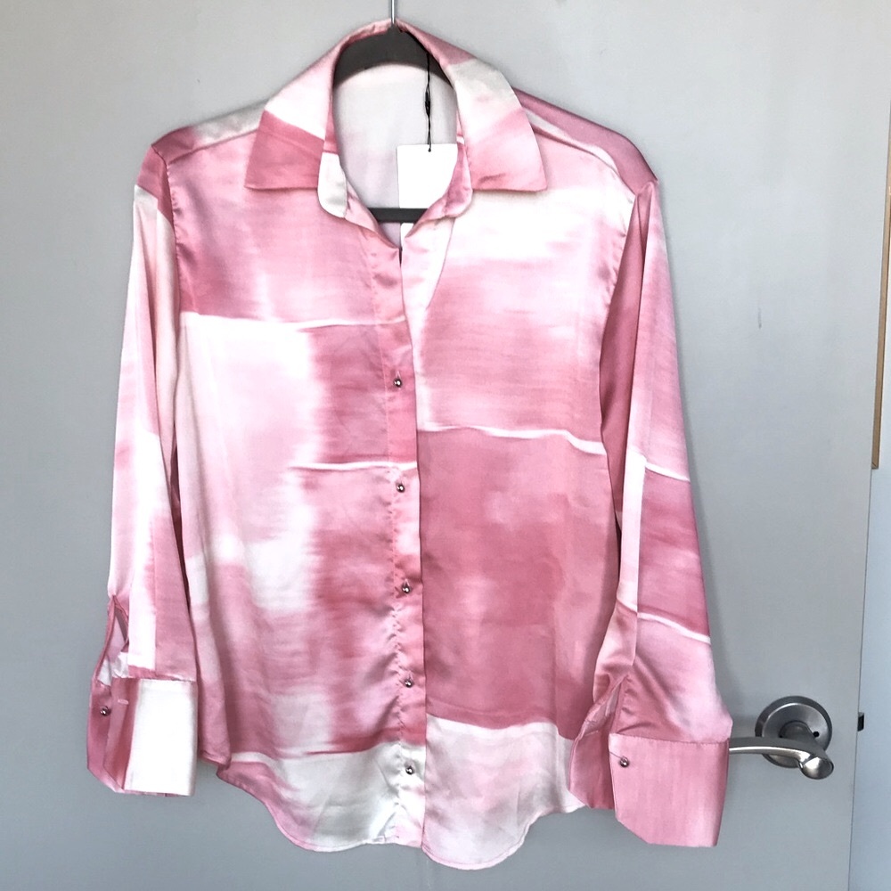 Zara button up top